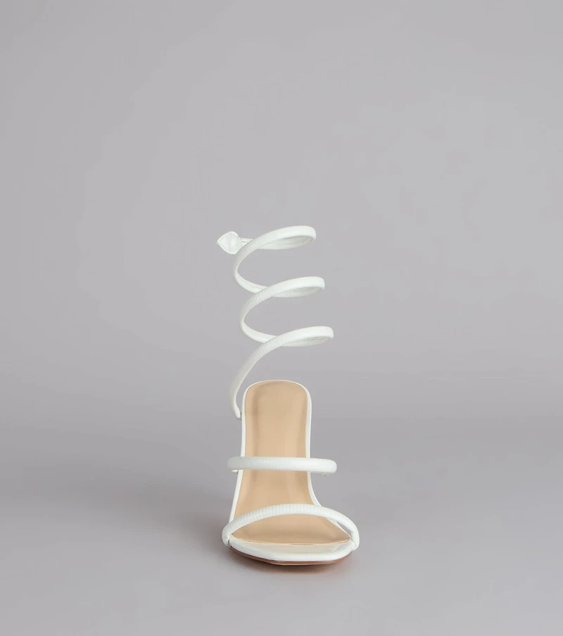 Wrap Me Up Spiral Stiletto Heels