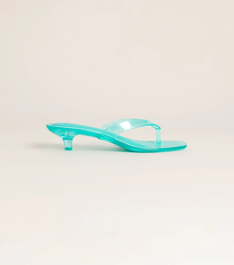Poolside Plans Jelly Kitten Heels