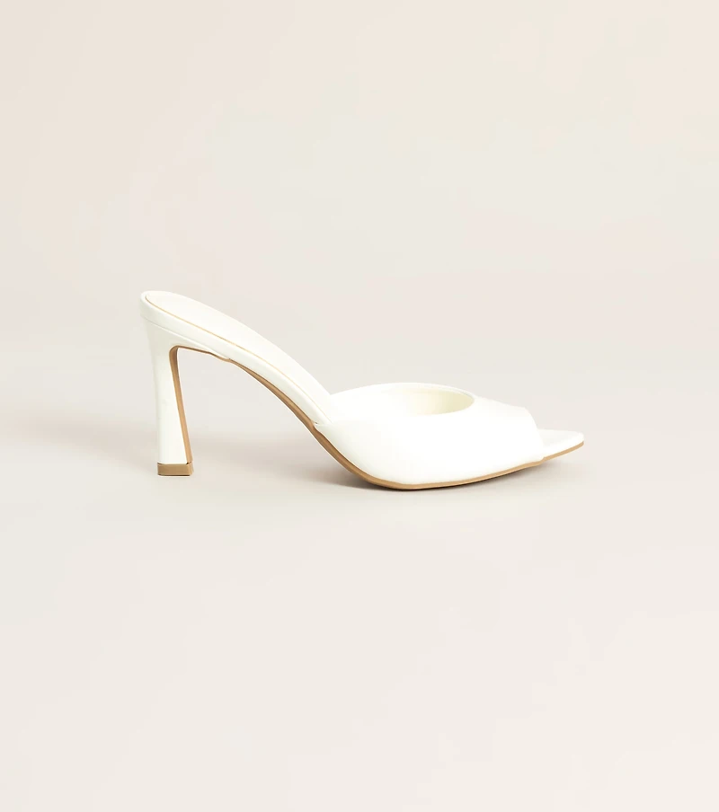 Picture Perfect Faux Leather Mules