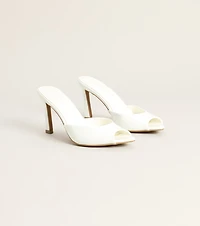 Picture Perfect Faux Leather Mules