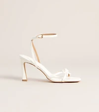 Glossy Glam Bow Strap Stiletto Heels