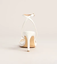 Glossy Glam Bow Strap Stiletto Heels