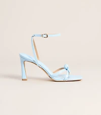 Glossy Glam Bow Strap Stiletto Heels