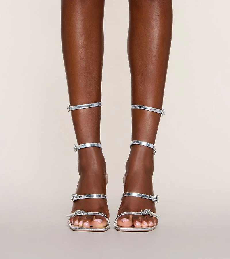 About Tonight Caged Stiletto Heels