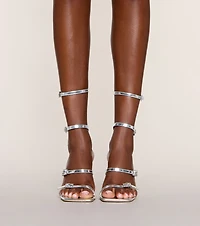 About Tonight Caged Stiletto Heels