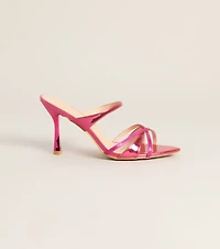 Make It Memorable Metallic Mule Heels