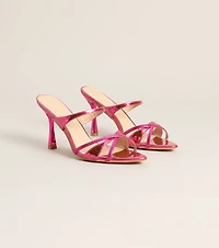 Make It Memorable Metallic Mule Heels