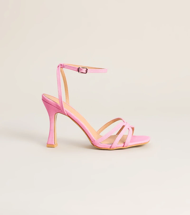 Dress Code Strappy Stiletto Heels