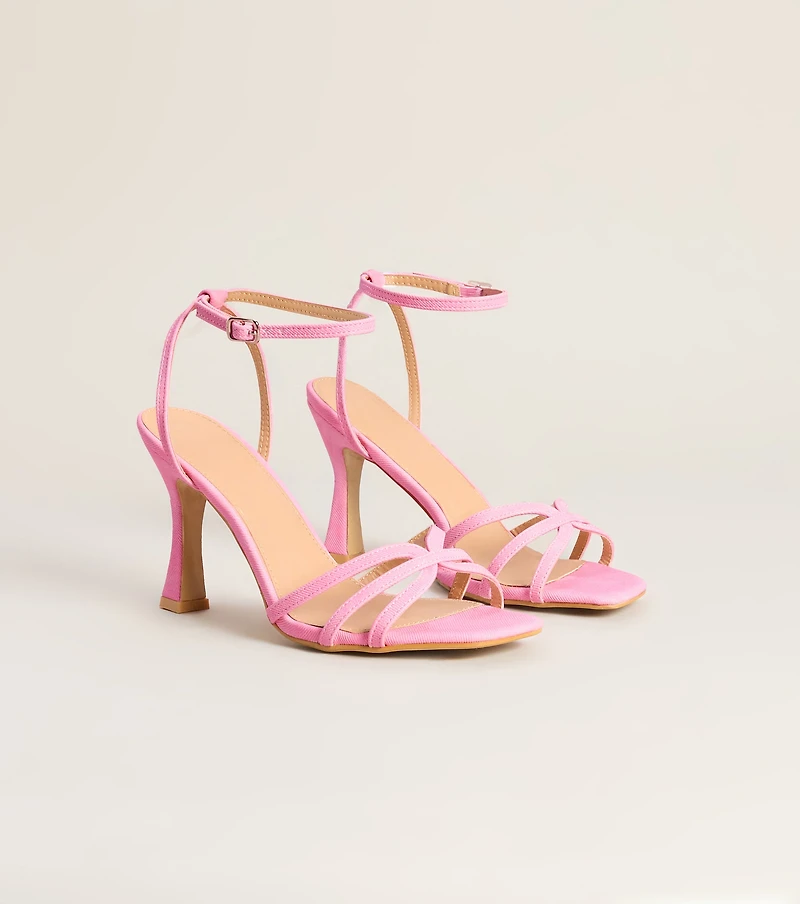 Dress Code Strappy Stiletto Heels