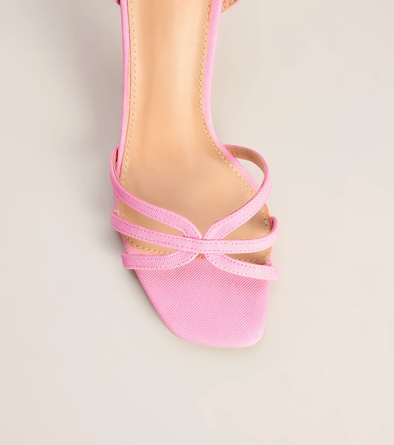 Dress Code Strappy Stiletto Heels