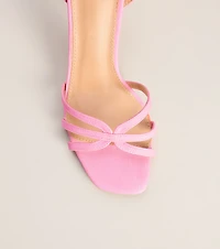 Dress Code Strappy Stiletto Heels