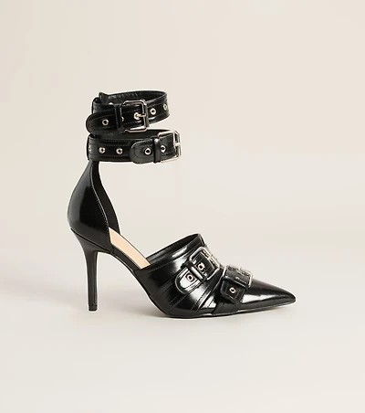 Headline Worthy Buckle Stiletto Pumps