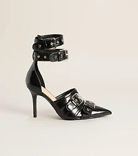 Headline Worthy Buckle Stiletto Pumps