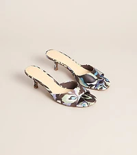 Retro Replay Printed Kitten Mules