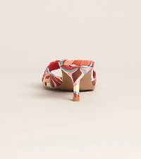 Retro Replay Printed Kitten Mules