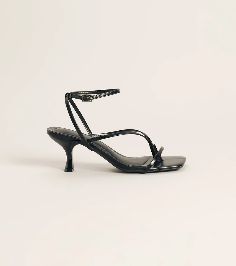 Guest List Strappy Kitten Heels