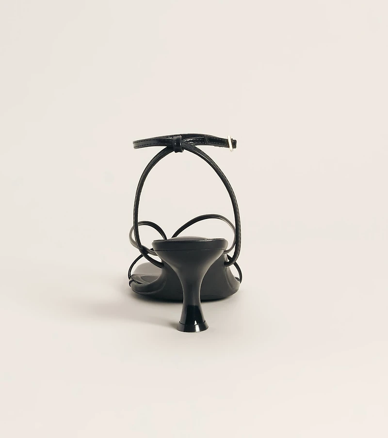 Guest List Strappy Kitten Heels