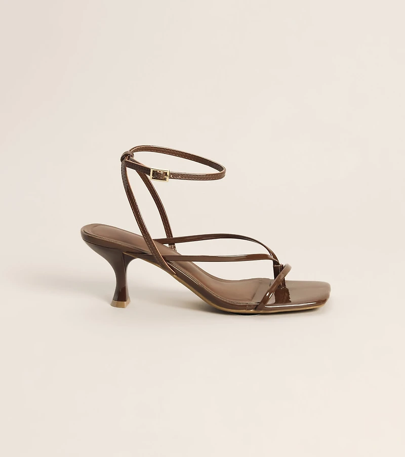 Guest List Strappy Kitten Heels