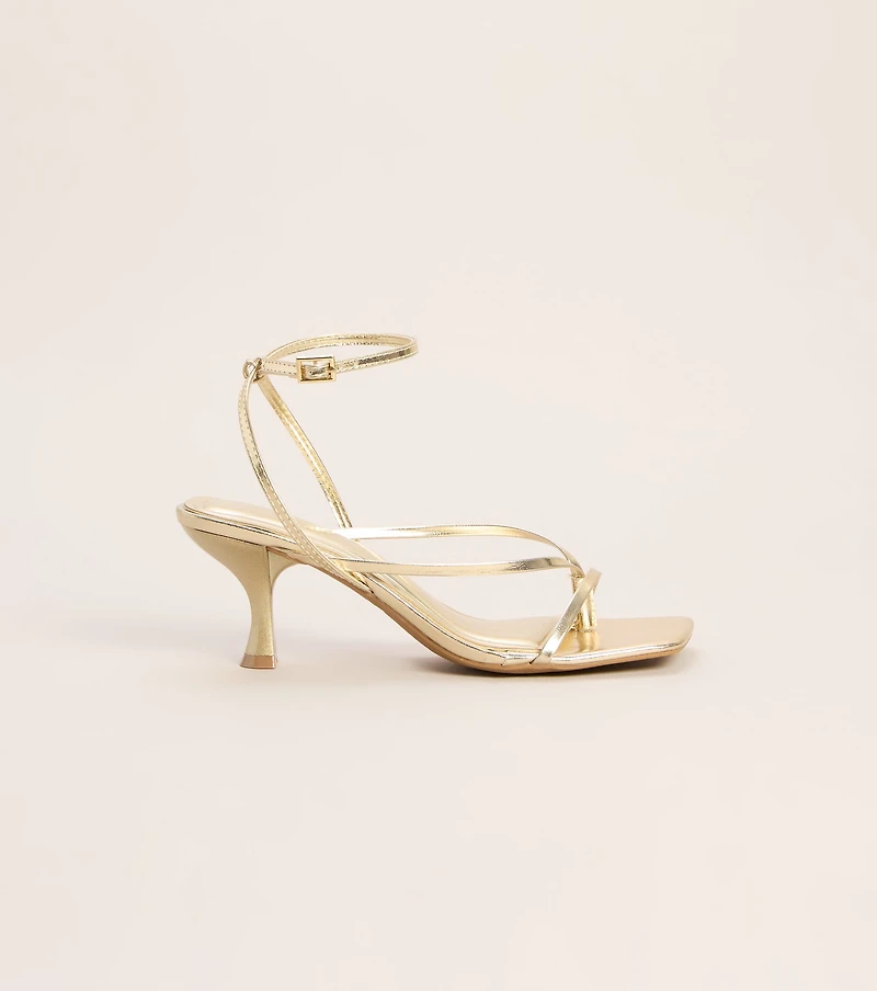 Guest List Strappy Kitten Heels