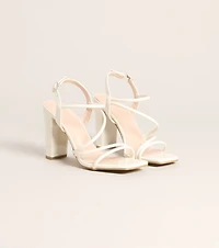 Too Tempting Patent Strappy Heels