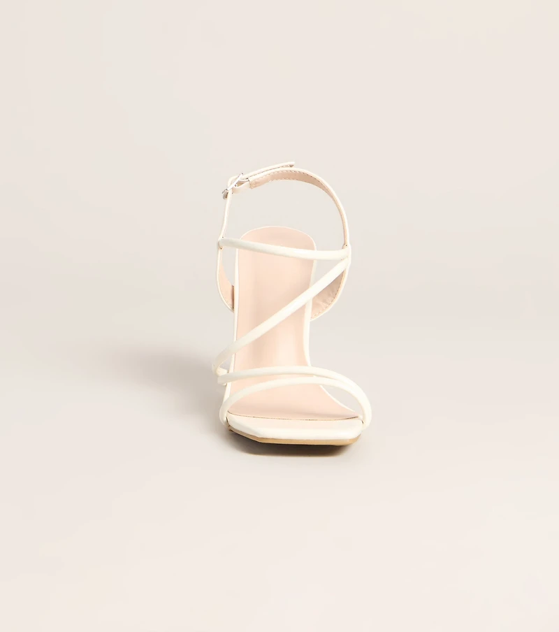 Too Tempting Patent Strappy Heels