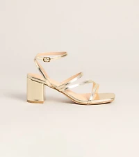 Dress Code Strappy Block Heels
