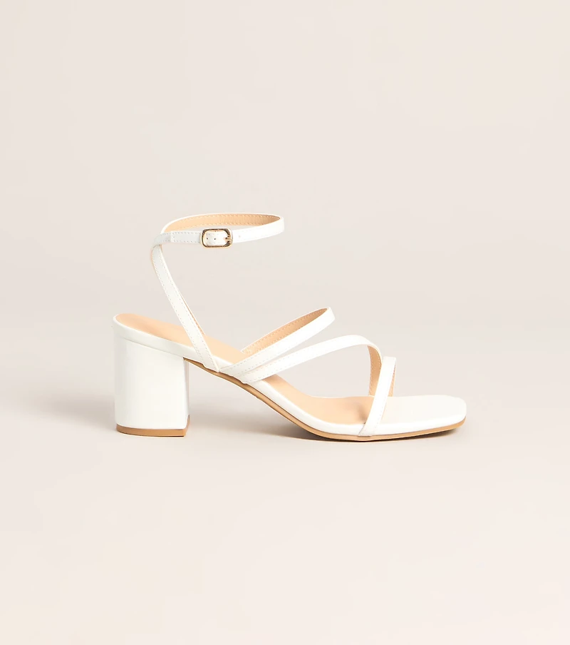 Dress Code Strappy Block Heels