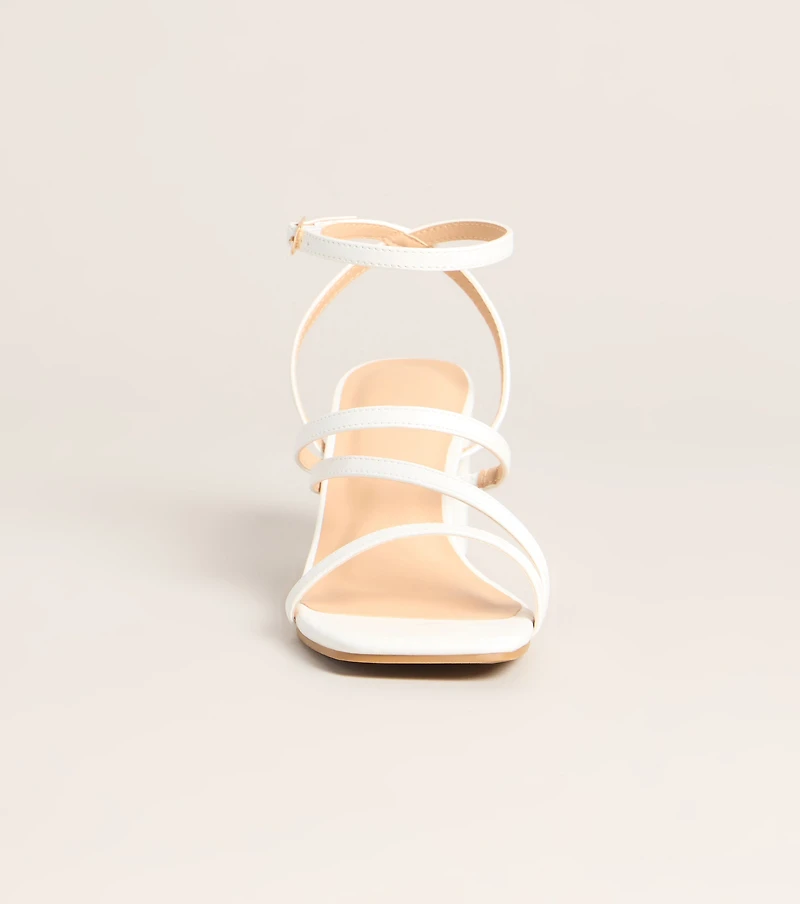 Dress Code Strappy Block Heels
