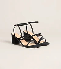 Dress Code Strappy Block Heels