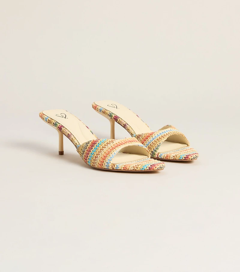 Spritz O' Clock Kitten Striped Heels