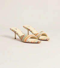 Spritz O' Clock Kitten Striped Heels