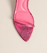 Plans Got Hotter Snake Print Stiletto Heels