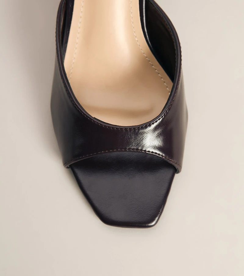 Desk To Drinks Peep Toe Mules