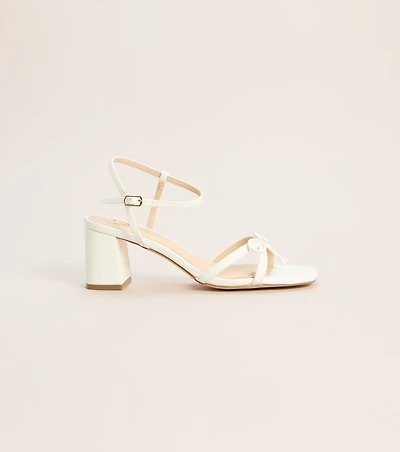 Plans Confirmed Bow Block Heels