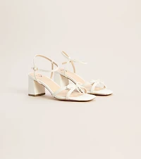 Plans Confirmed Bow Block Heels