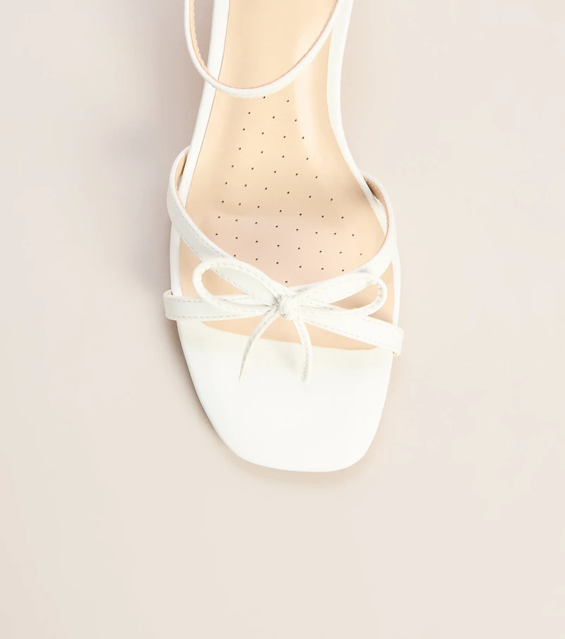 Plans Confirmed Bow Block Heels