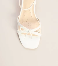 Plans Confirmed Bow Block Heels
