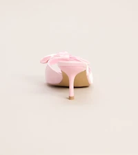 Sweet on You Bow Detail Kitten Heel Mules