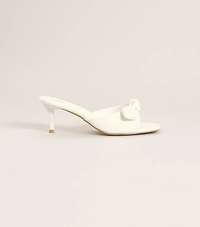 Sweet on You Bow Detail Kitten Heel Mules
