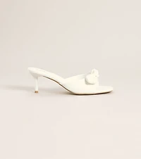 Sweet on You Bow Detail Kitten Heel Mules
