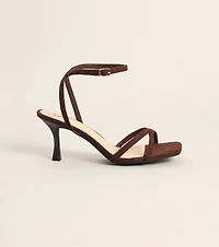 Plans Came Up Square Toe Kitten Heels