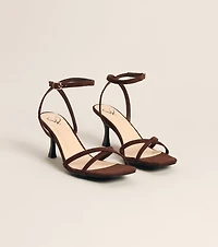 Plans Came Up Square Toe Kitten Heels