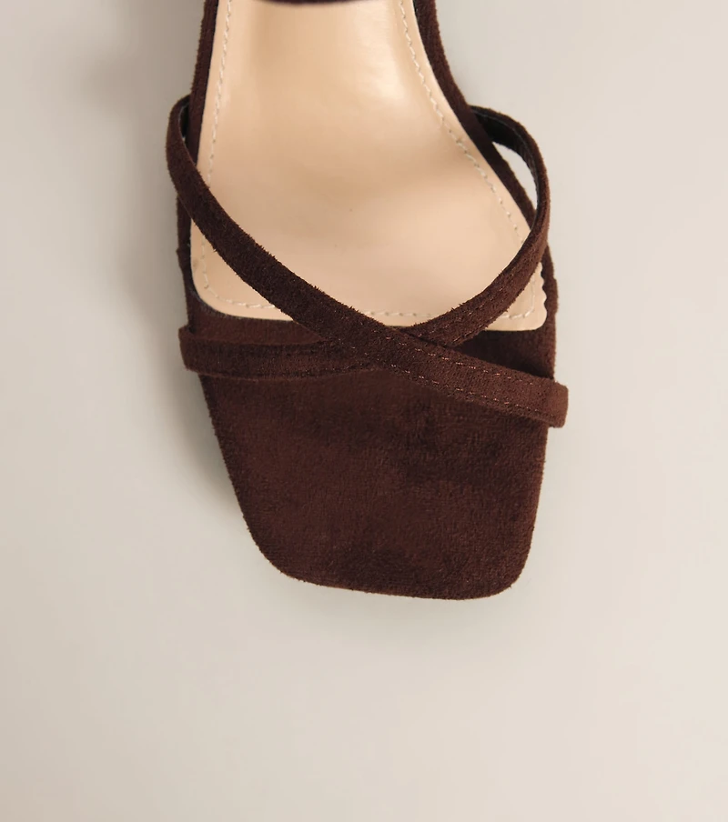 Plans Came Up Square Toe Kitten Heels
