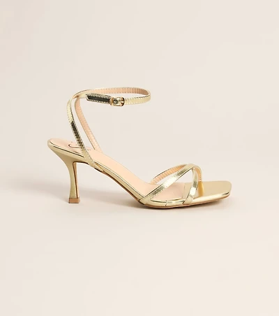 Plans Came Up Square Toe Kitten Heels