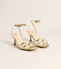Plans Came Up Square Toe Kitten Heels