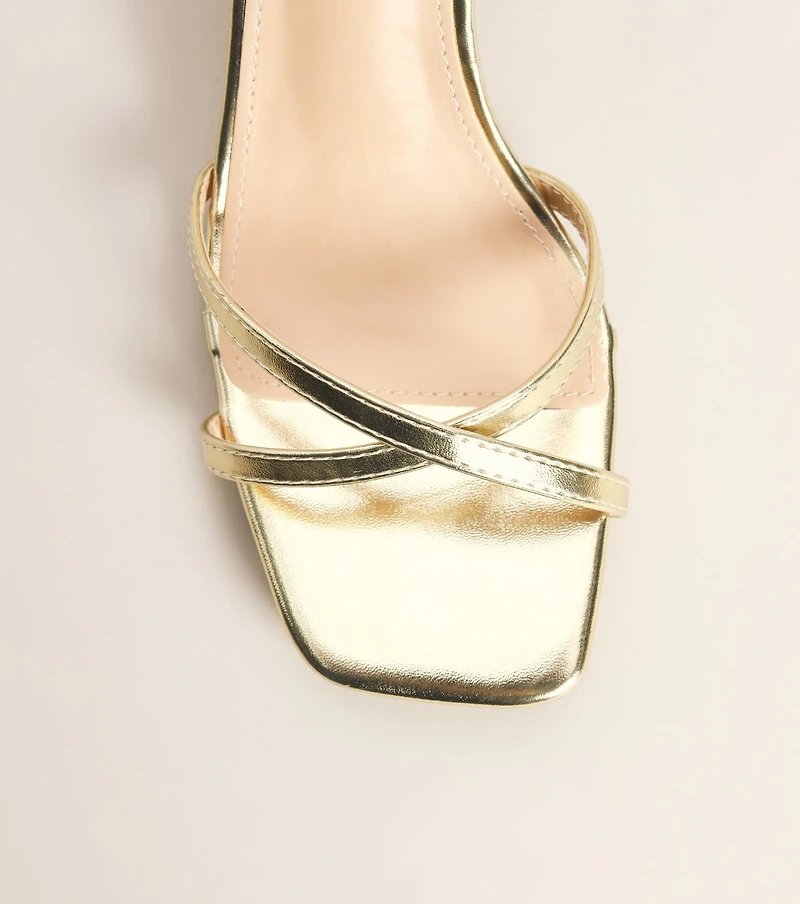 Plans Came Up Square Toe Kitten Heels