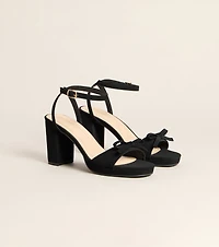 Chic Little Bow Platform Heels