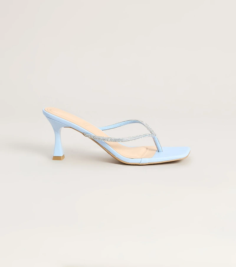 Ice Queen Rhinestone Kitten Heels