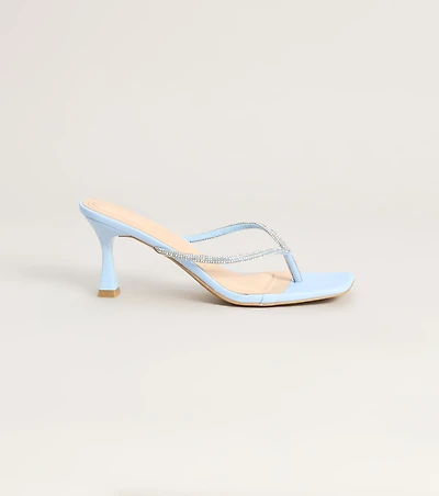 Ice Queen Rhinestone Kitten Heels
