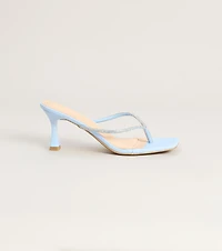 Ice Queen Rhinestone Kitten Heels